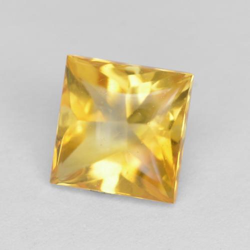 Citrino Dorato naturale da 1.07 ct, Quadrato, Trasparente