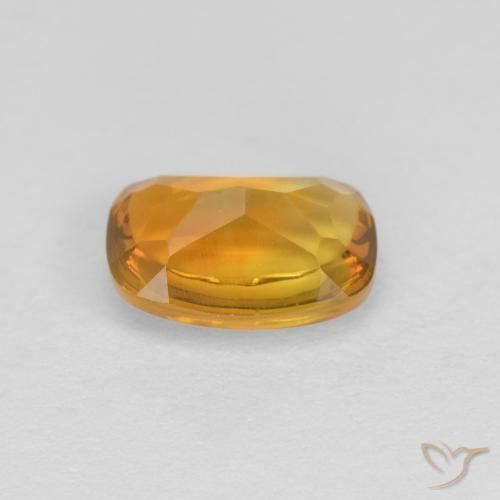 Citrino Dorato scuro naturale da 0.86 ct, Cuscino, Trasparente