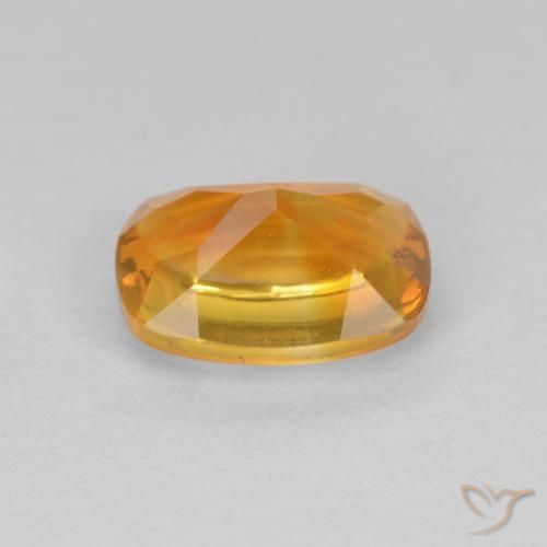 Citrino Arancio-Oro naturale da 1.33 ct, Cuscino, Trasparente
