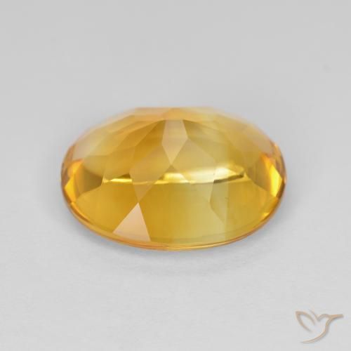 Citrino Arancio Dorato Profondo naturale da 3.81 ct, Ovale, Trasparente