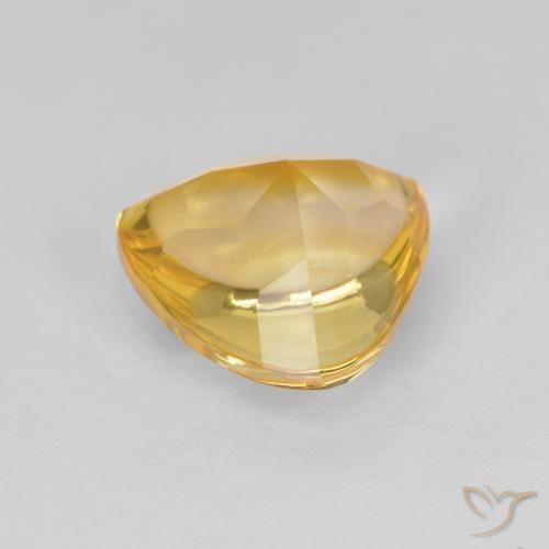 Citrino Oro medio naturale da 1.64 ct, Taglio trillion, Trasparente