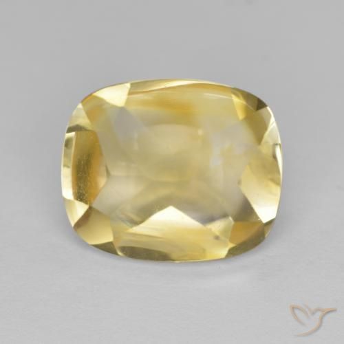 Citrino Dorato naturale da 4.68 ct, Cuscino, Trasparente