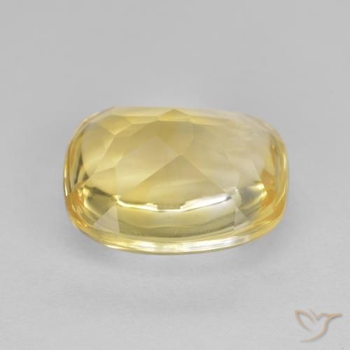 Citrino Dorato naturale da 5.66 ct, Cuscino, Trasparente