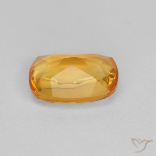 Citrino Arancio Dorato Profondo naturale da 1.15 ct, Cuscino, Trasparente