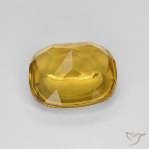 Citrino Dorato naturale da 3.40 ct, Cuscino, Trasparente