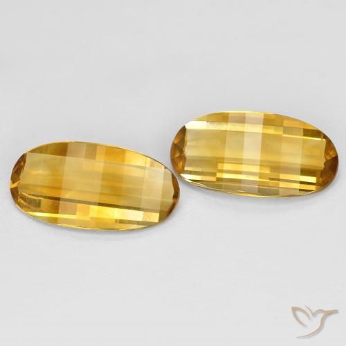 Gemme di Citrino Arancio dorato naturale da 4.82 ct, Ovale, VVS-VS