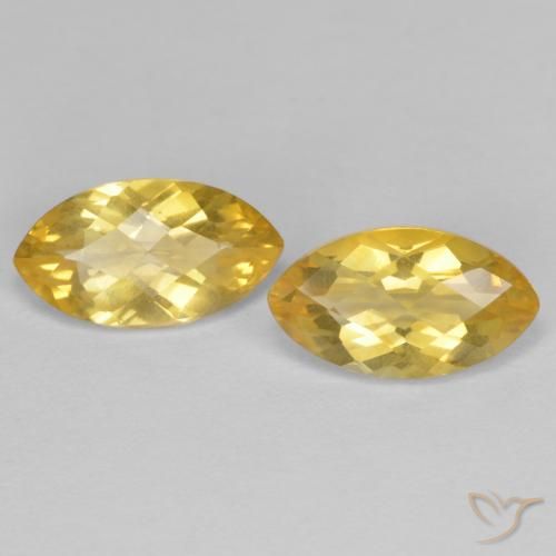 1.75ctw Naturale Dorato Citrino, Taglio marquise, VS
