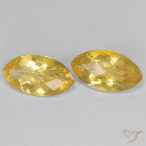 Gemme di Citrino Dorato naturale da 1.75 ct, Taglio marquise, VS