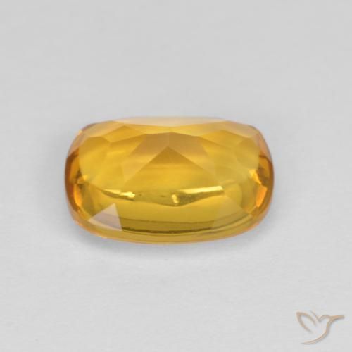 Citrino Dorato naturale da 1.28 ct, Cuscino, Trasparente