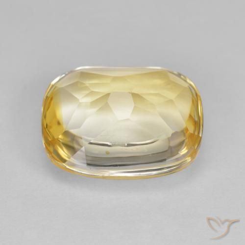 Citrino Oro brillante naturale da 4.80 ct, Cuscino, Trasparente