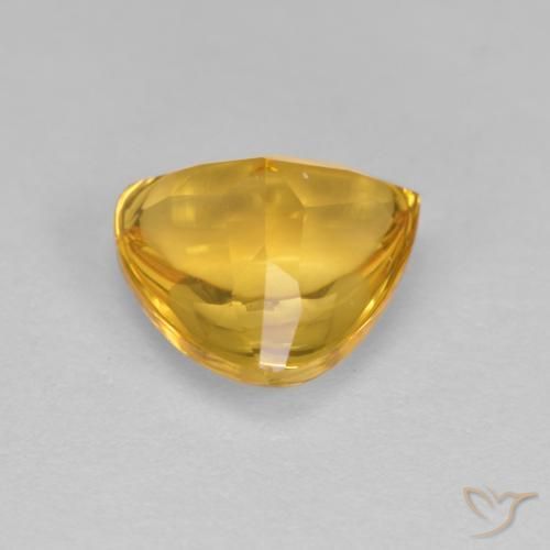 Citrino Oro medio naturale da 1.72 ct, Taglio trillion, Trasparente