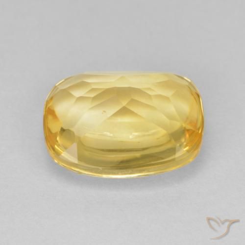 Citrino Dorato naturale da 4.96 ct, Cuscino, Trasparente