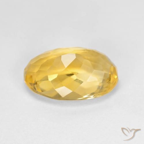 Citrino Dorato naturale da 4.03 ct, Ovale, VS