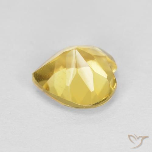 Citrino Giallo Toscana naturale da 0.78 ct, Cuore, VVS-VS