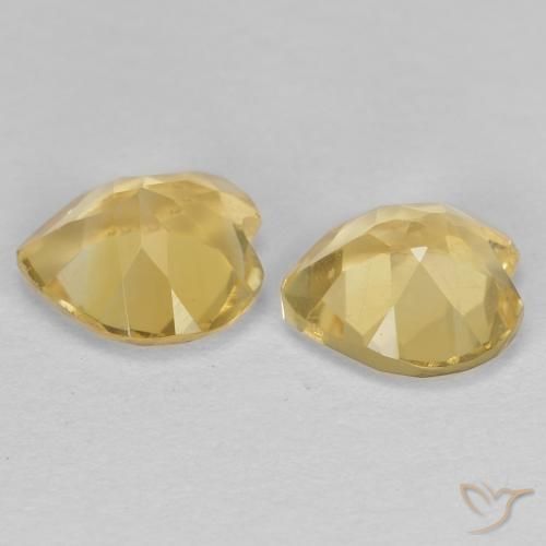 Gemme di Citrino Dorato naturale da 1.19 ct, Cuore, VVS-VS