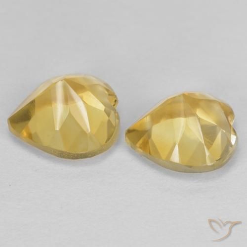 Gemme di Citrino Dorato naturale da 1.58 ct, Cuore, VVS-VS