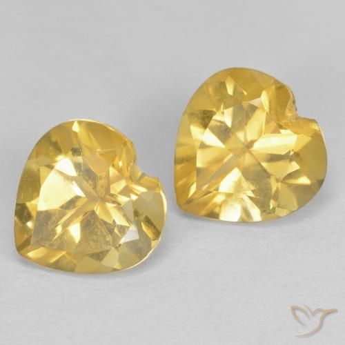 Gemme di Citrino Oro naturale da 1.40 ct, Cuore, VVS-VS
