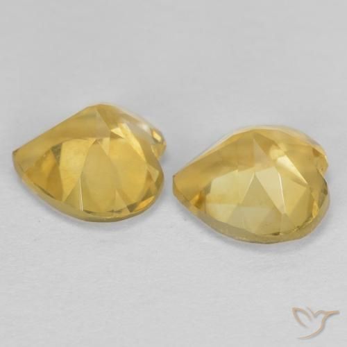 Gemme di Citrino Oro naturale da 1.40 ct, Cuore, VVS-VS