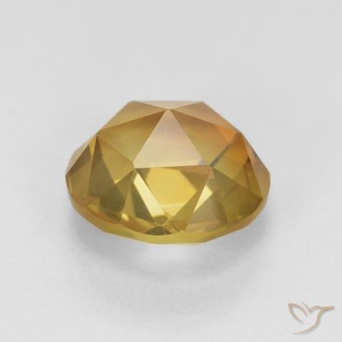 Citrino Arancio dorato naturale da 1.91 ct, Rotondo, VVS