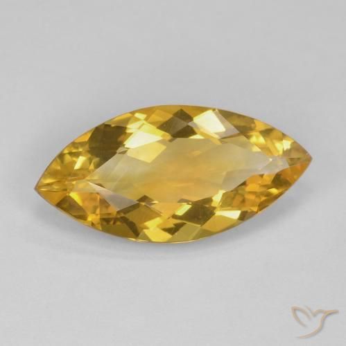 Citrino Arancio dorato naturale da 5.63 ct, Taglio marquise, VVS-VS