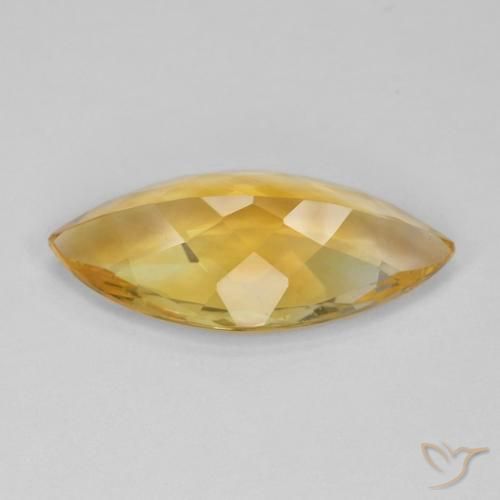 Citrino Arancio dorato naturale da 5.63 ct, Taglio marquise, VVS-VS