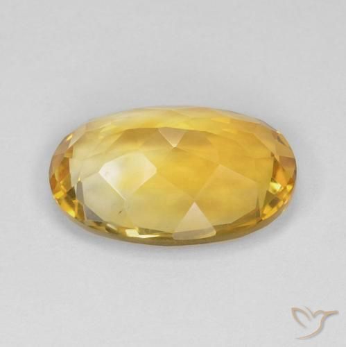 Citrino Oro medio naturale da 3.80 ct, Ovale, VVS