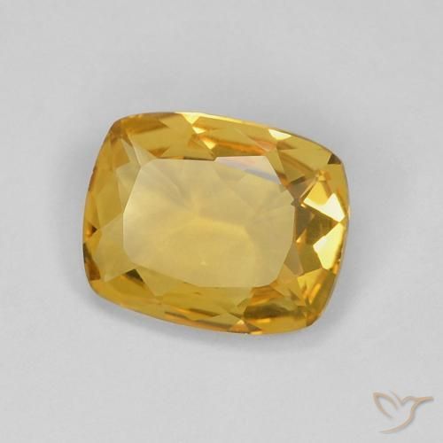 Citrino Arancio dorato naturale da 2.18 ct, Cuscino, VVS