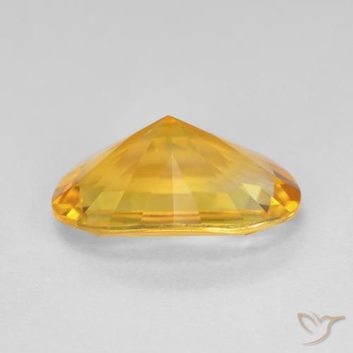 Citrino Arancio Dorato Profondo naturale da 4.69 ct, Ovale, VVS-VS