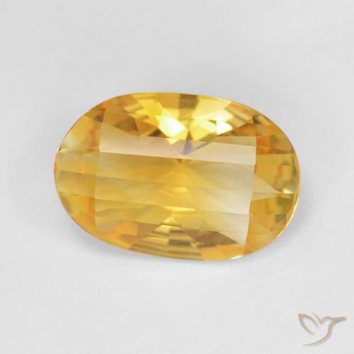 4.20ct Naturale Oro brillante Citrino, Ovale, VVS