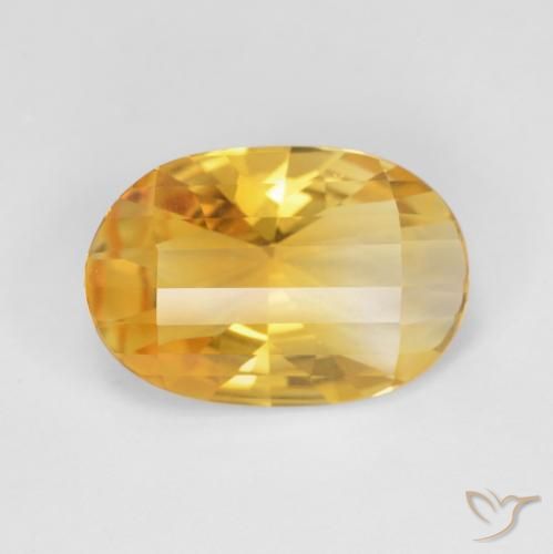 Citrino Oro brillante naturale da 4.20 ct, Ovale, VVS