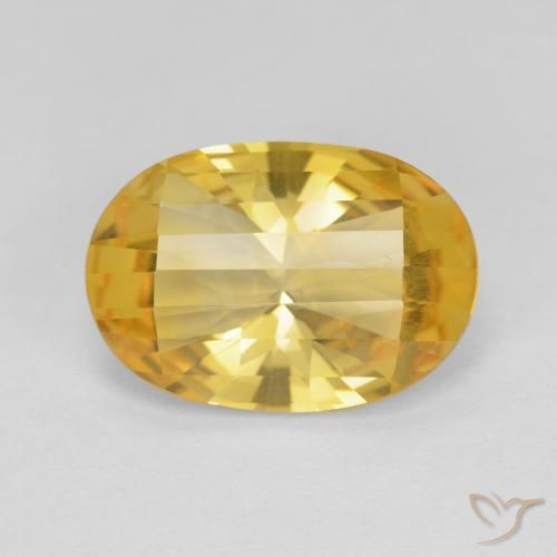 4.79ct Naturale Oro medio Citrino, Ovale, VVS