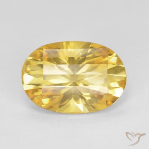 4.80ct Naturale Oro brillante Citrino, Ovale, VS