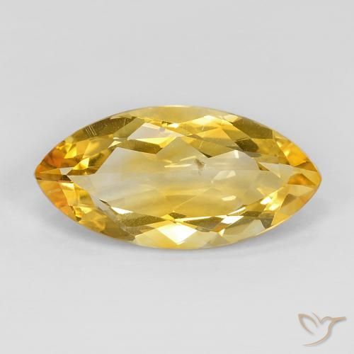 7.28ct Naturale Dorato Citrino, Taglio marquise, VS