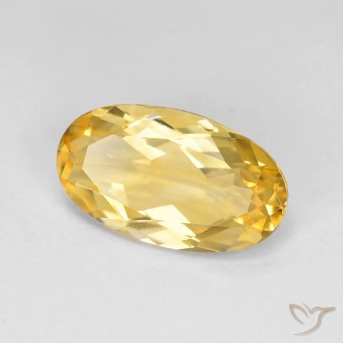 Citrino Oro medio naturale da 3.52 ct, Ovale, VVS