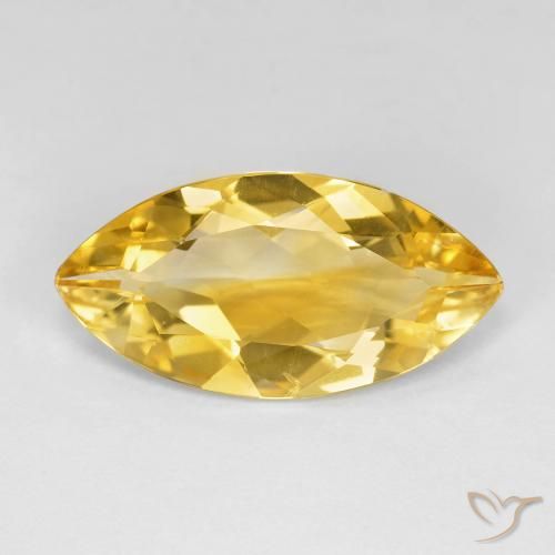 5.67ct Naturale Oro Citrino, Taglio marquise, VVS