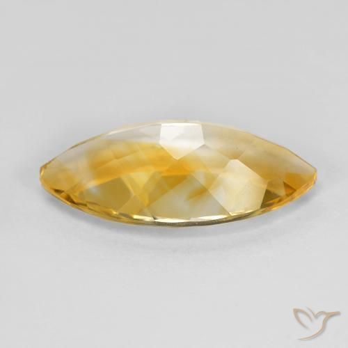 Citrino Dorato medio naturale da 7.42 ct, Taglio marquise, VVS