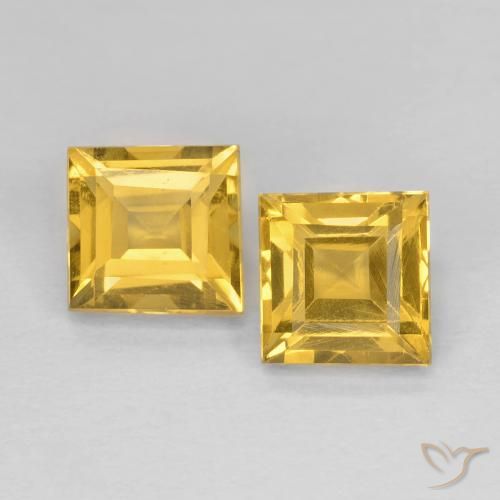 2.18ctw Naturale Dorato Citrino, Quadrato, VS