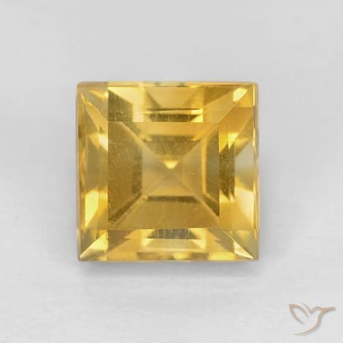 1.40ct Naturale Oro Citrino, Quadrato, VVS-VS