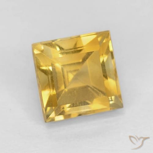 Citrino Oro naturale da 1.40 ct, Quadrato, VVS-VS