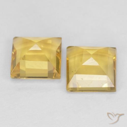 Gemme di Citrino Dorato naturale da 2.06 ct, Quadrato, VS