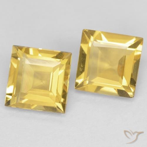 Gemme di Citrino Dorato naturale da 2.04 ct, Quadrato, VS