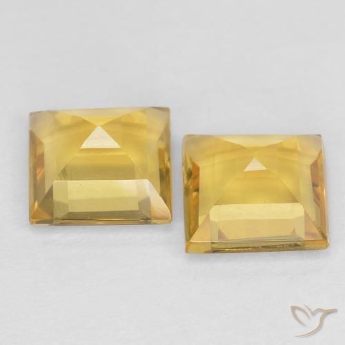 Gemme di Citrino Dorato naturale da 2.04 ct, Quadrato, VS
