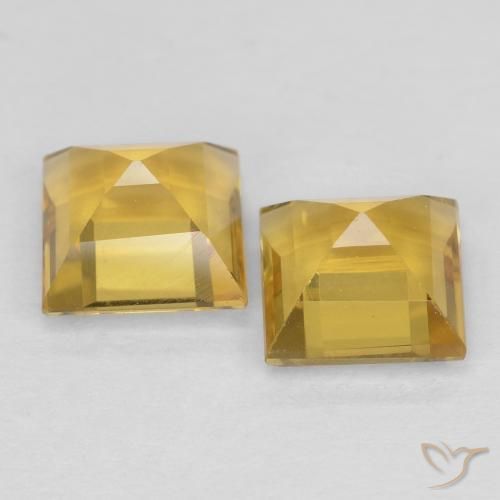 Gemme di Citrino Arancio dorato naturale da 2.03 ct, Quadrato, Opaco