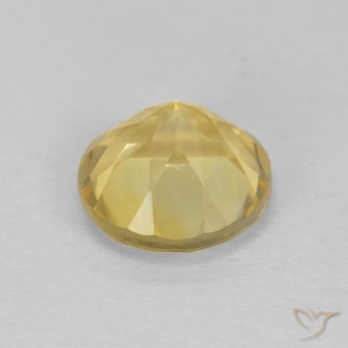 Citrino Giallo chiaro naturale da 1.36 ct, Rotondo, VVS
