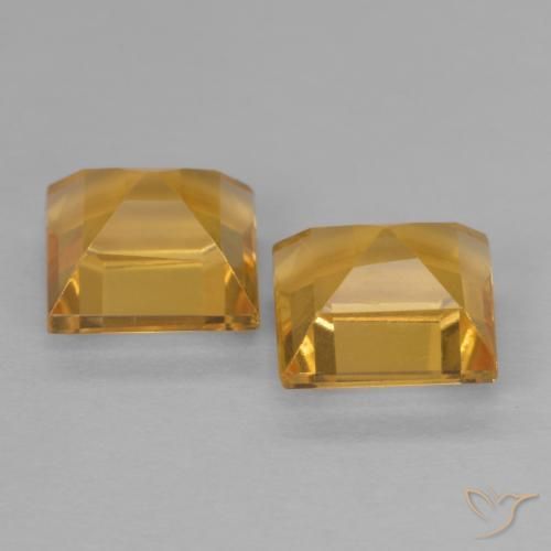 Gemme di Citrino Oro medio naturale da 2.15 ct, Quadrato, VS