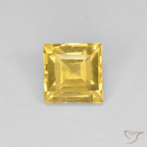 1.06ct Naturale Dorato Citrino, Quadrato, VVS-VS