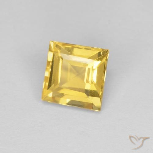 Citrino Dorato naturale da 1.06 ct, Quadrato, VVS-VS