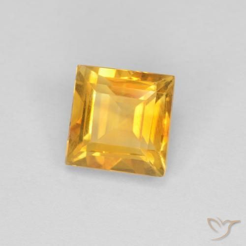 Citrino Oro brillante naturale da 1.11 ct, Quadrato, VS