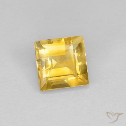 Citrino Oro brillante naturale da 0.97 ct, Quadrato, VS