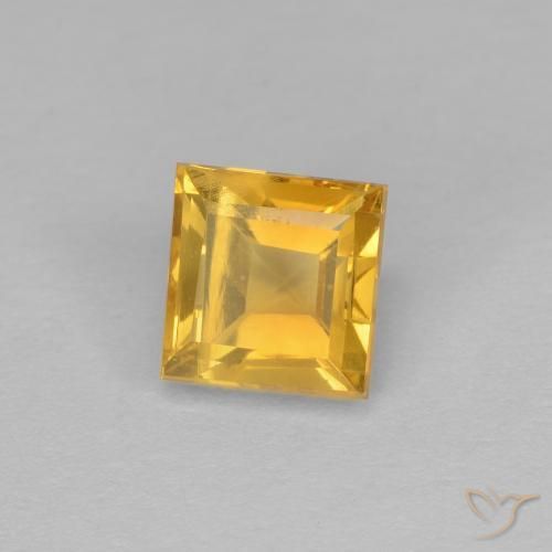 Citrino Dorato naturale da 1.21 ct, Quadrato, VVS-VS